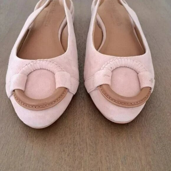 Gentle Souls by Kenneth Cole Athena Slip On Slingback Flats - Blush - Size: 8.5 - Picture 3 of 9